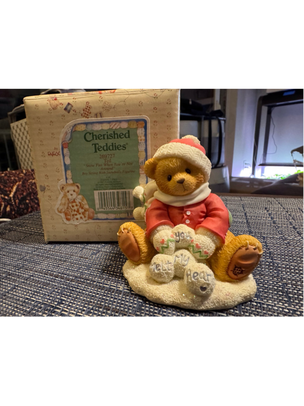 Cherished Teddies Snow Fun Bear Figurine 269727